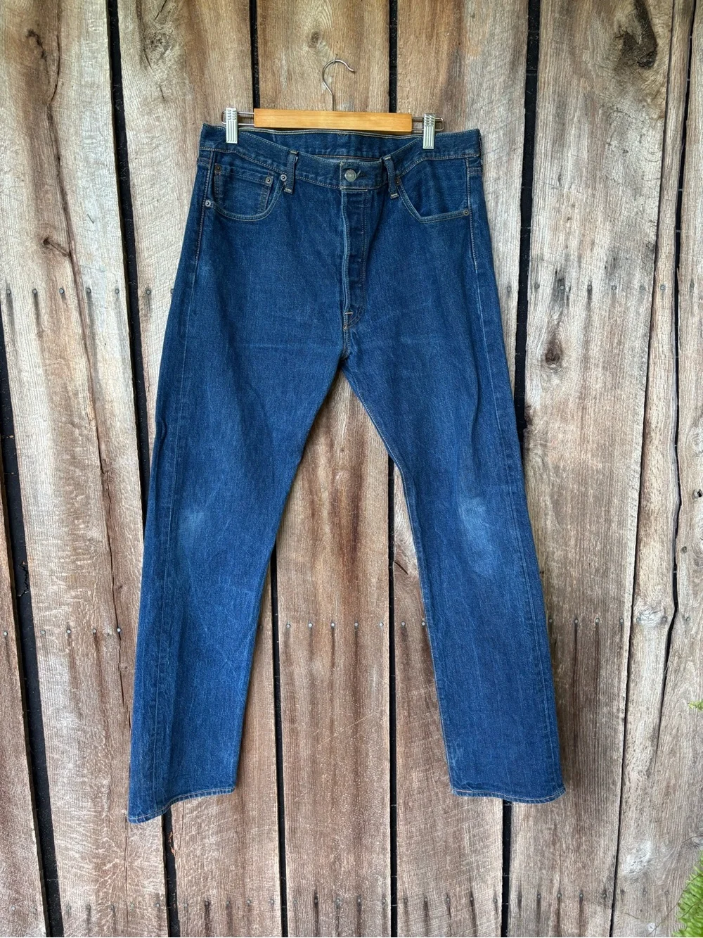 Levi’s 501 Original Fit Jeans Men’s 36x34 Blue Denim Button Fly Straight Leg